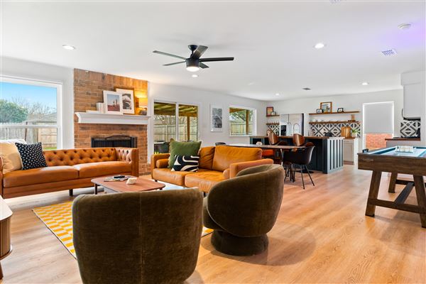 Suburban Home with Chef's Kitchen, Large Backyard, Open Plan Living