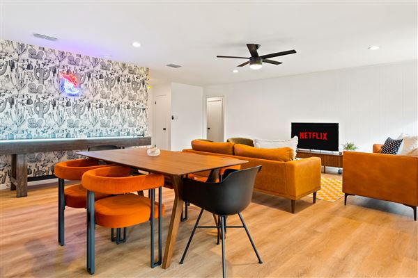Suburban Home with Chef's Kitchen, Large Backyard, Open Plan Living