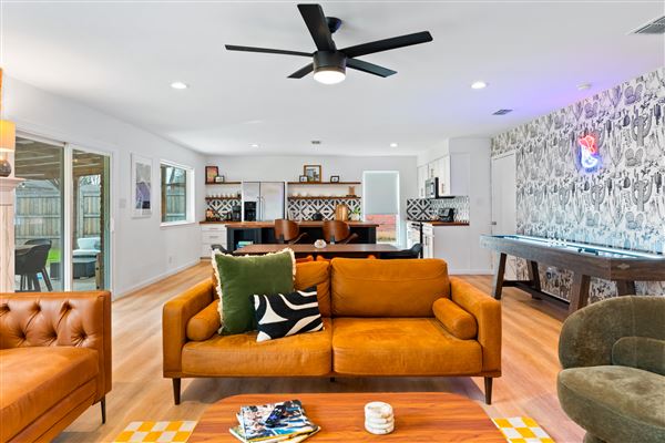 Suburban Home with Chef's Kitchen, Large Backyard, Open Plan Living