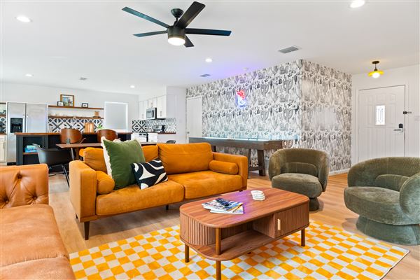 Suburban Home with Chef's Kitchen, Large Backyard, Open Plan Living